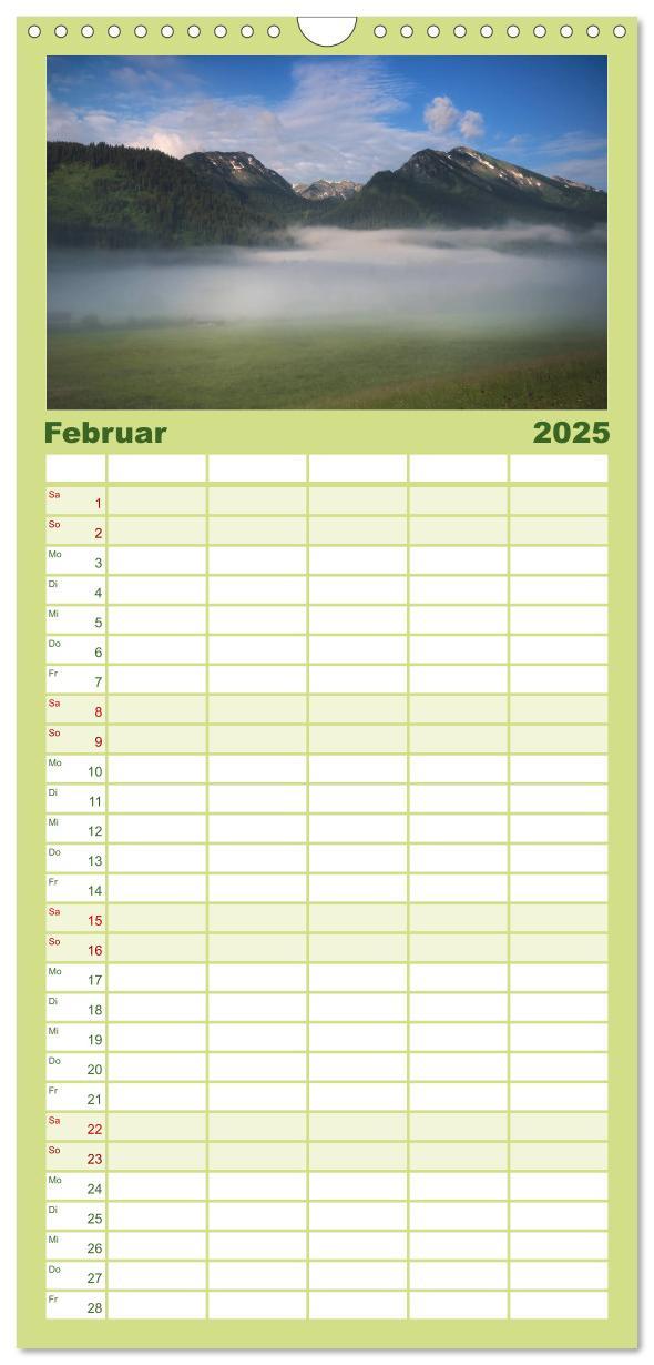 Bild: 9783457115176 | Familienplaner 2025 - Bergwelten mit 5 Spalten (Wandkalender, 21 x...