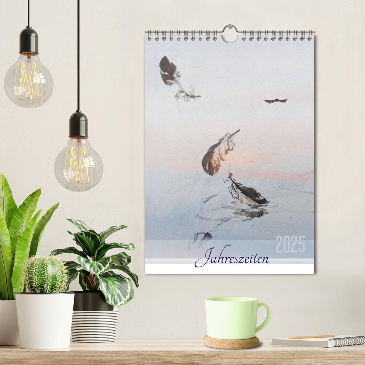 Bild: 9783435969753 | Jahreszeiten in Stil japanischer Malerei - Kunst (Wandkalender 2025...