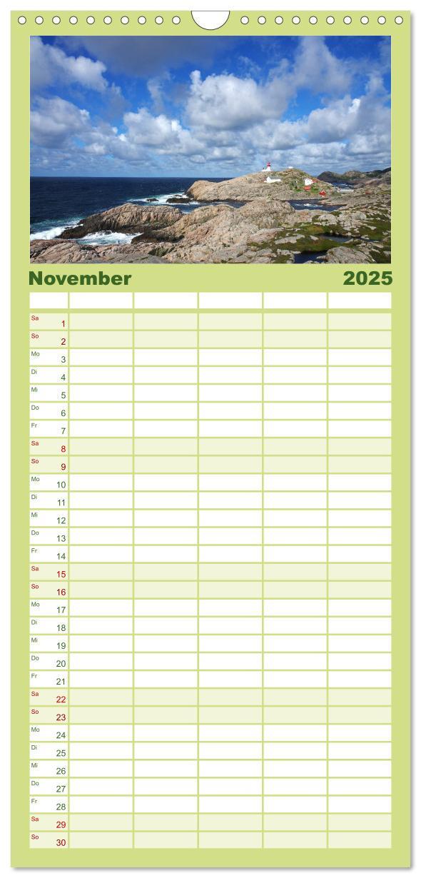 Bild: 9783457122525 | Familienplaner 2025 - Norwegen PUR mit 5 Spalten (Wandkalender, 21...