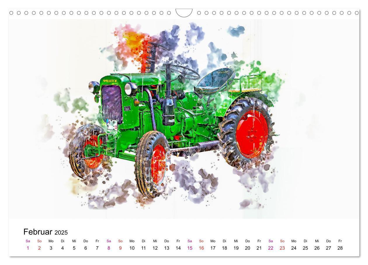 Bild: 9783457218860 | Traktoren Oldtimer Legenden (Wandkalender 2025 DIN A3 quer),...