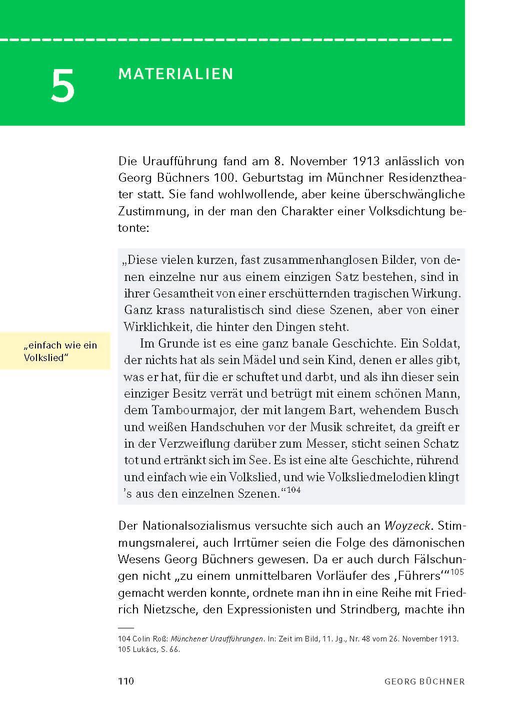 Bild: 9783804420687 | Woyzeck - Textanalyse und Interpretation | Georg Büchner | Taschenbuch