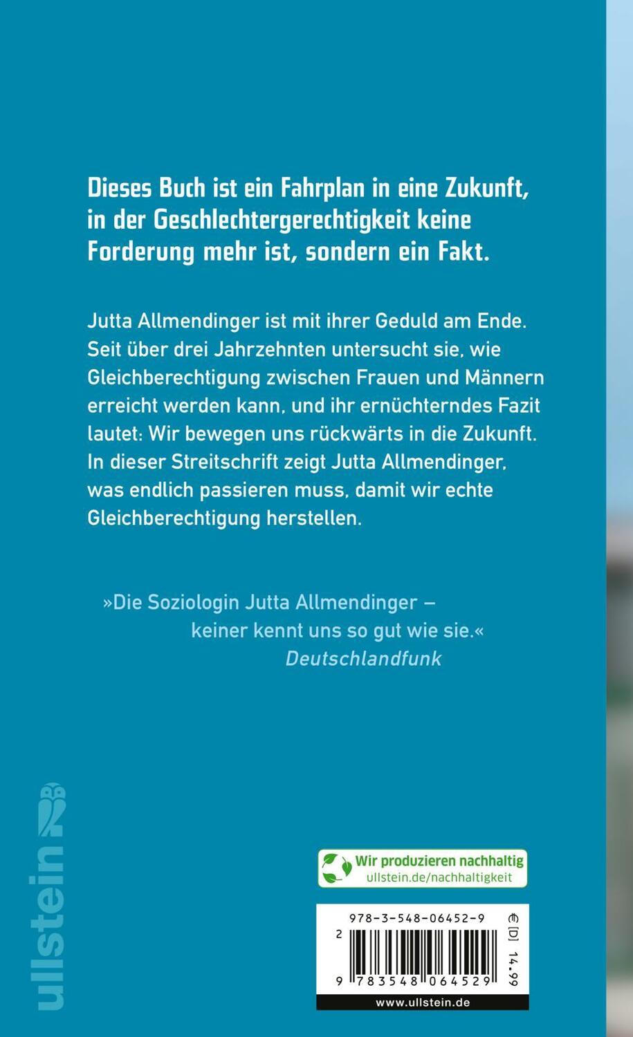 Rückseite: 9783548064529 | Es geht nur gemeinsam! | Jutta Allmendinger | Buch | 144 S. | Deutsch