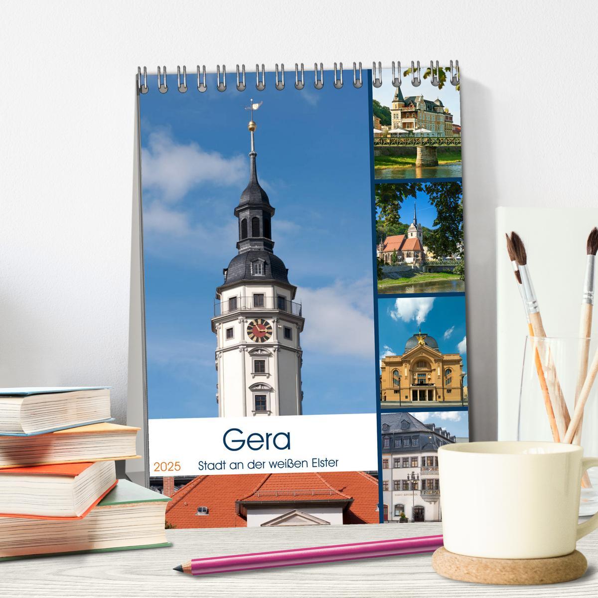 Bild: 9783435928705 | Gera - Stadt an der weißen Elster (Tischkalender 2025 DIN A5 hoch),...