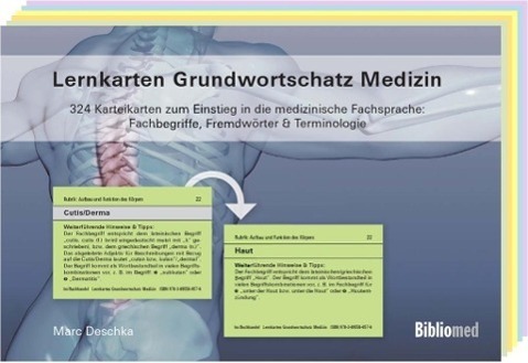 Cover: 9783895560576 | Lernkarten Grundwortschatz Medizin - 324 Karteikarten zum Einstieg...