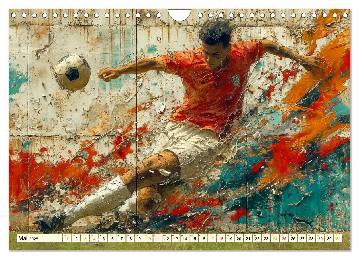 Bild: 9783383801150 | Fußball Graffiti - sportliche Kunst (Wandkalender 2025 DIN A4...