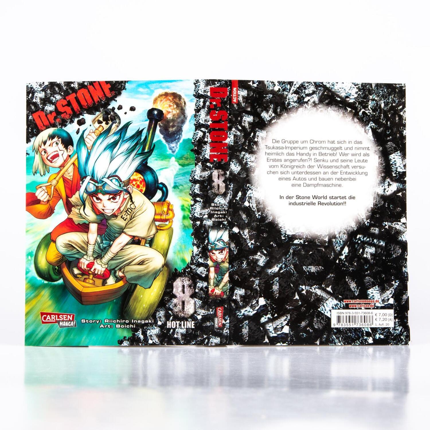 Bild: 9783551736086 | Dr. Stone 8 | Verrückte Abenteuer, Action und Wissenschaft! | Buch