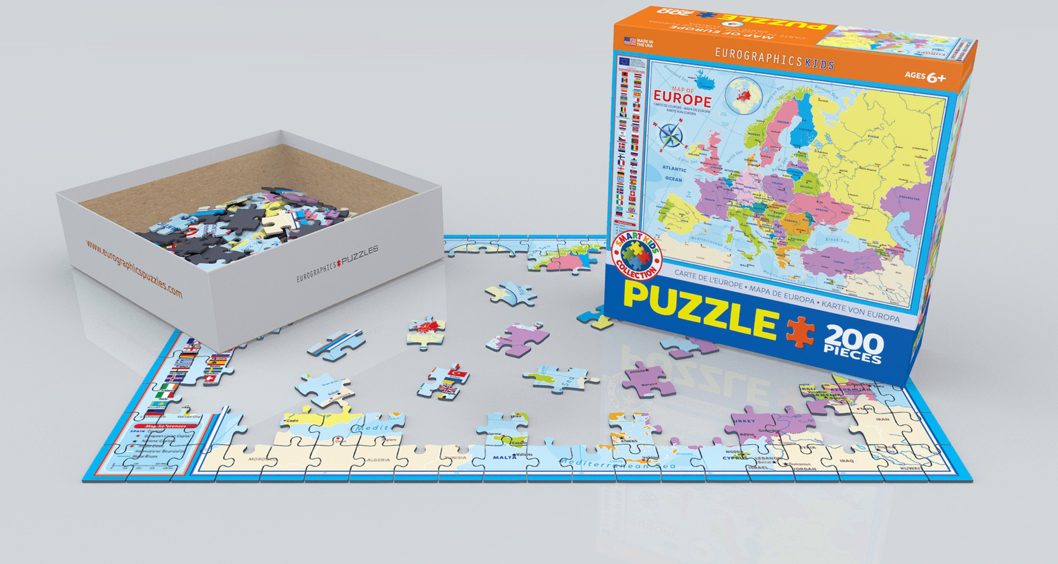 Bild: 628136653749 | Europakarte (Puzzle) | Spiel | In Spielebox | 2022 | Eurographics