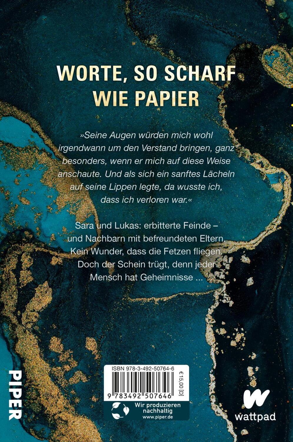 Rückseite: 9783492507646 | All die Worte zwischen uns | A. Kuralie | Taschenbuch | 448 S. | 2024