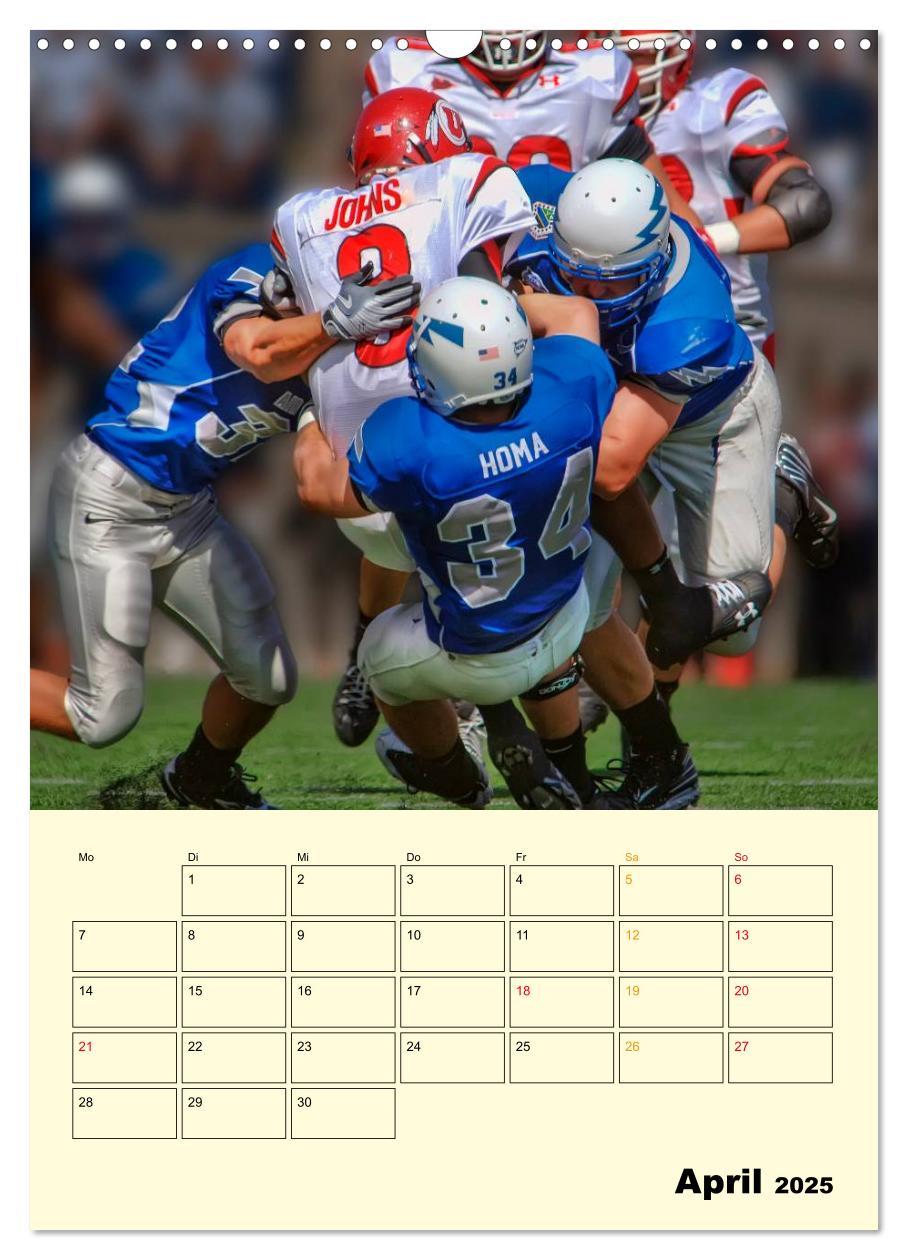 Bild: 9783457011959 | American Football, Team-Arbeit (Wandkalender 2025 DIN A3 hoch),...