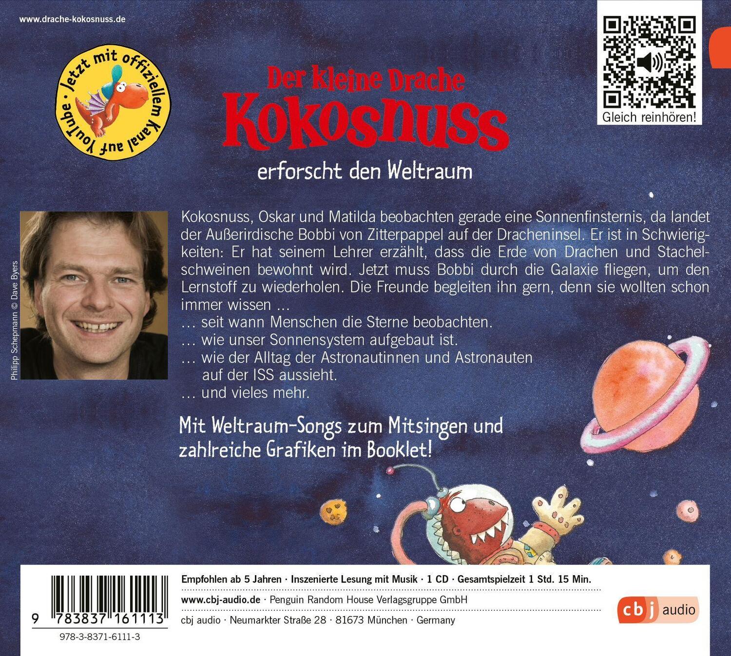 Bild: 9783837161113 | Alles klar! Der kleine Drache Kokosnuss erforscht den Weltraum | CD