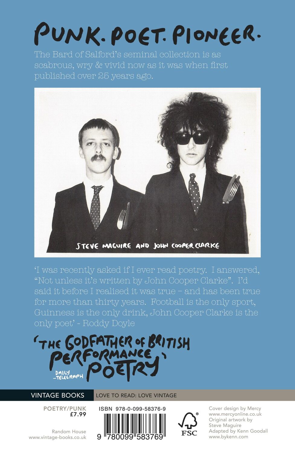 Rückseite: 9780099583769 | Ten Years in an Open Necked Shirt | John Cooper Clarke | Taschenbuch