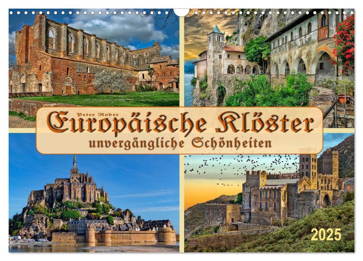 Cover: 9783435483136 | Europäische Klöster - unvergängliche Schönheiten (Wandkalender 2025...