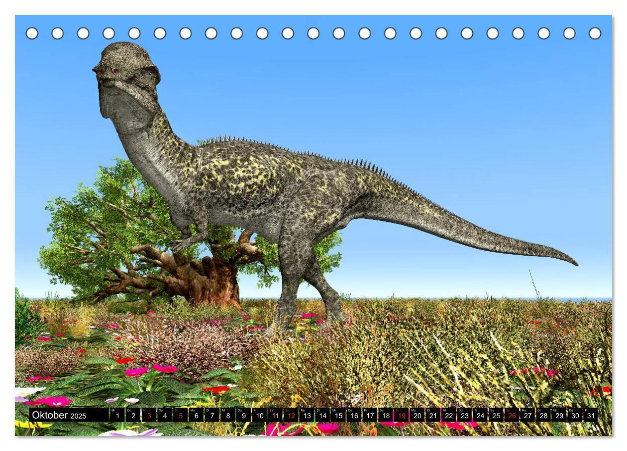 Bild: 9783435567058 | Dinosaurier. Urzeitliche Giganten (Tischkalender 2025 DIN A5 quer),...