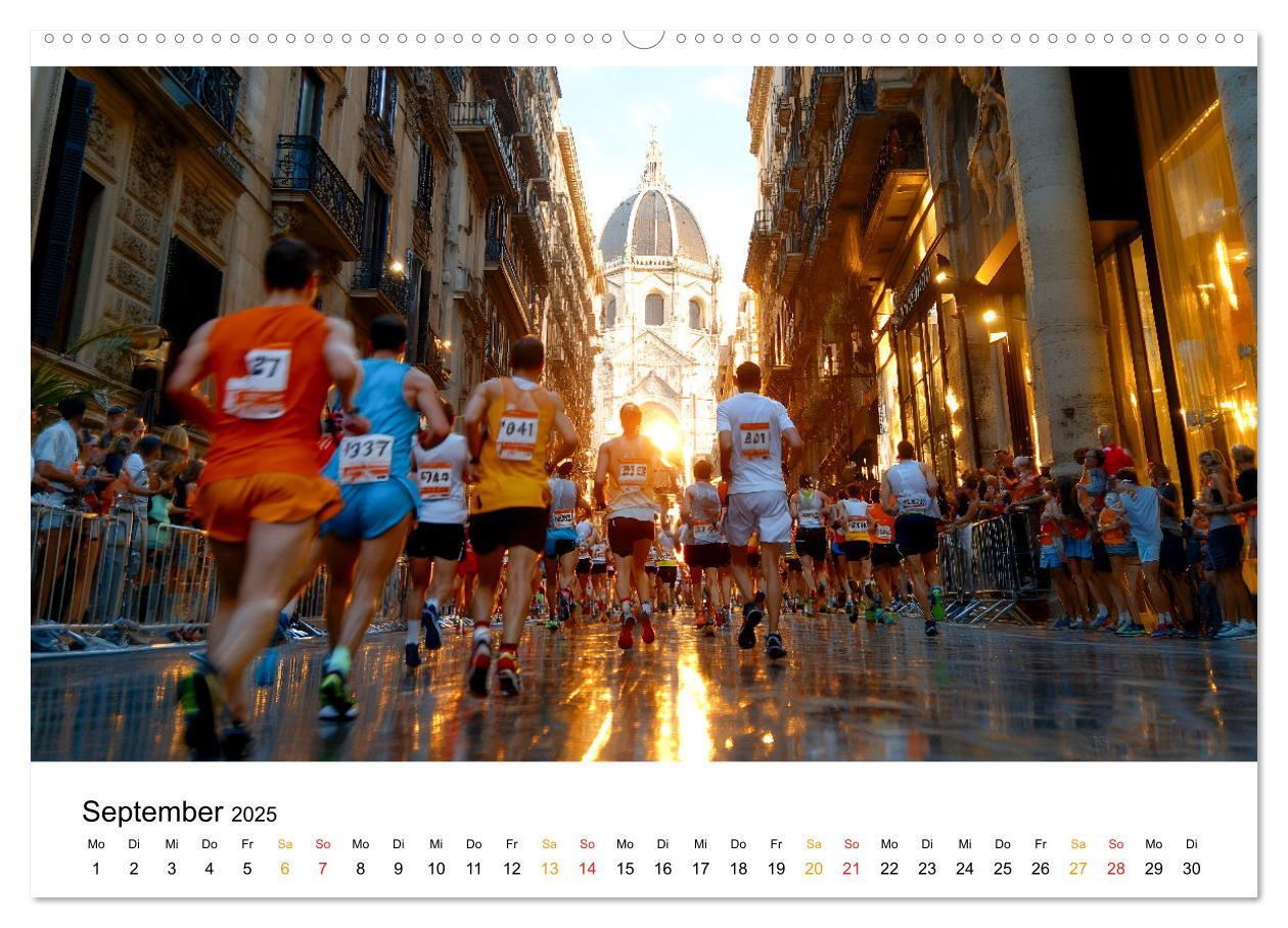 Bild: 9783457233658 | Marathon Power (Wandkalender 2025 DIN A2 quer), CALVENDO...