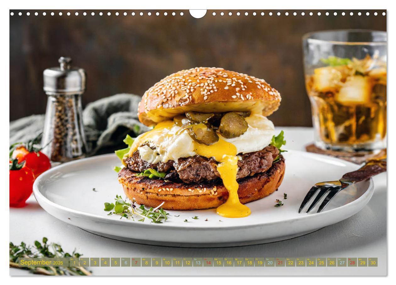 Bild: 9783457036518 | Unsere Burger Deluxe (Wandkalender 2025 DIN A3 quer), CALVENDO...