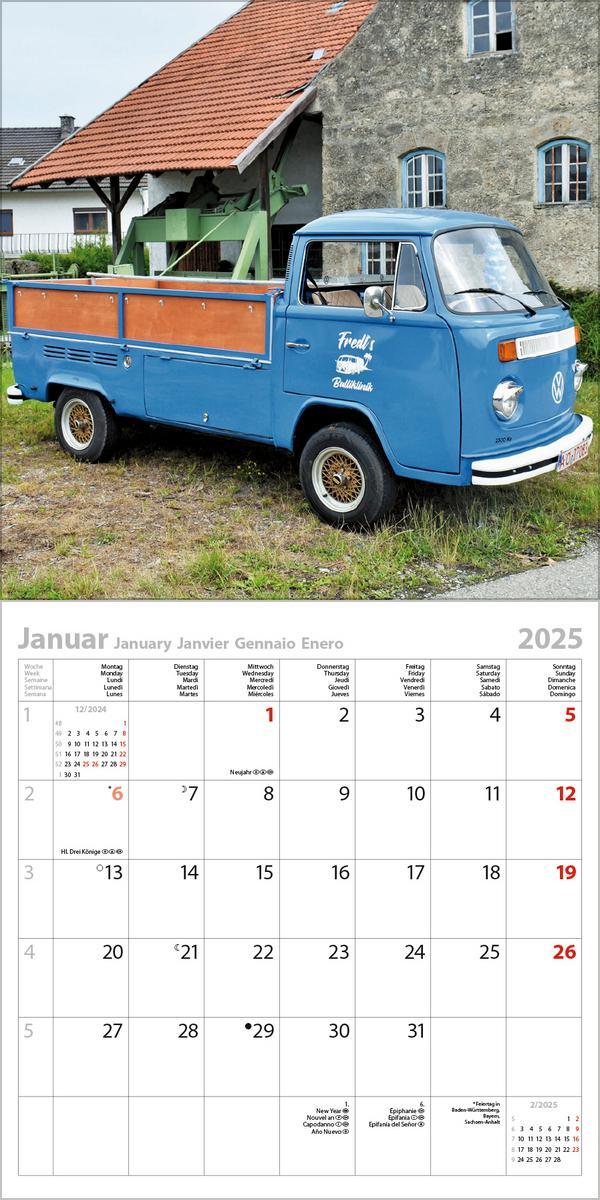 Bild: 9783731876441 | Kult-Transporter 2025 | Verlag Korsch | Kalender | 13 S. | Deutsch