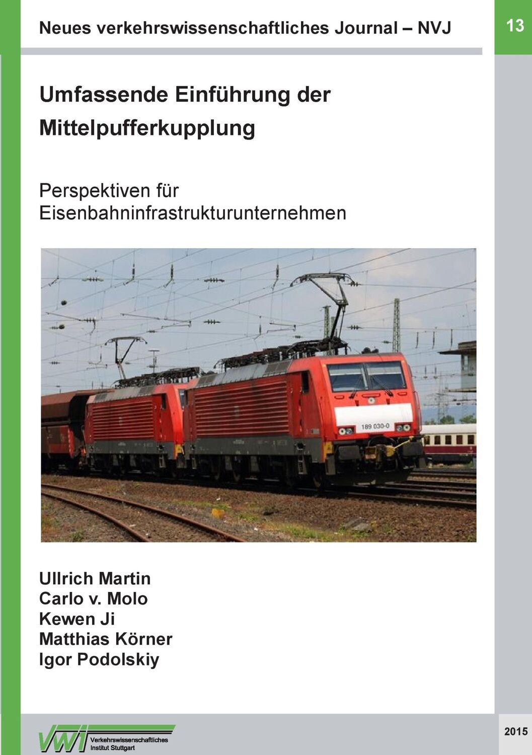 Cover: 9783734766817 | Neues verkehrswissenschaftliches Journal - Ausgabe 13 | Taschenbuch