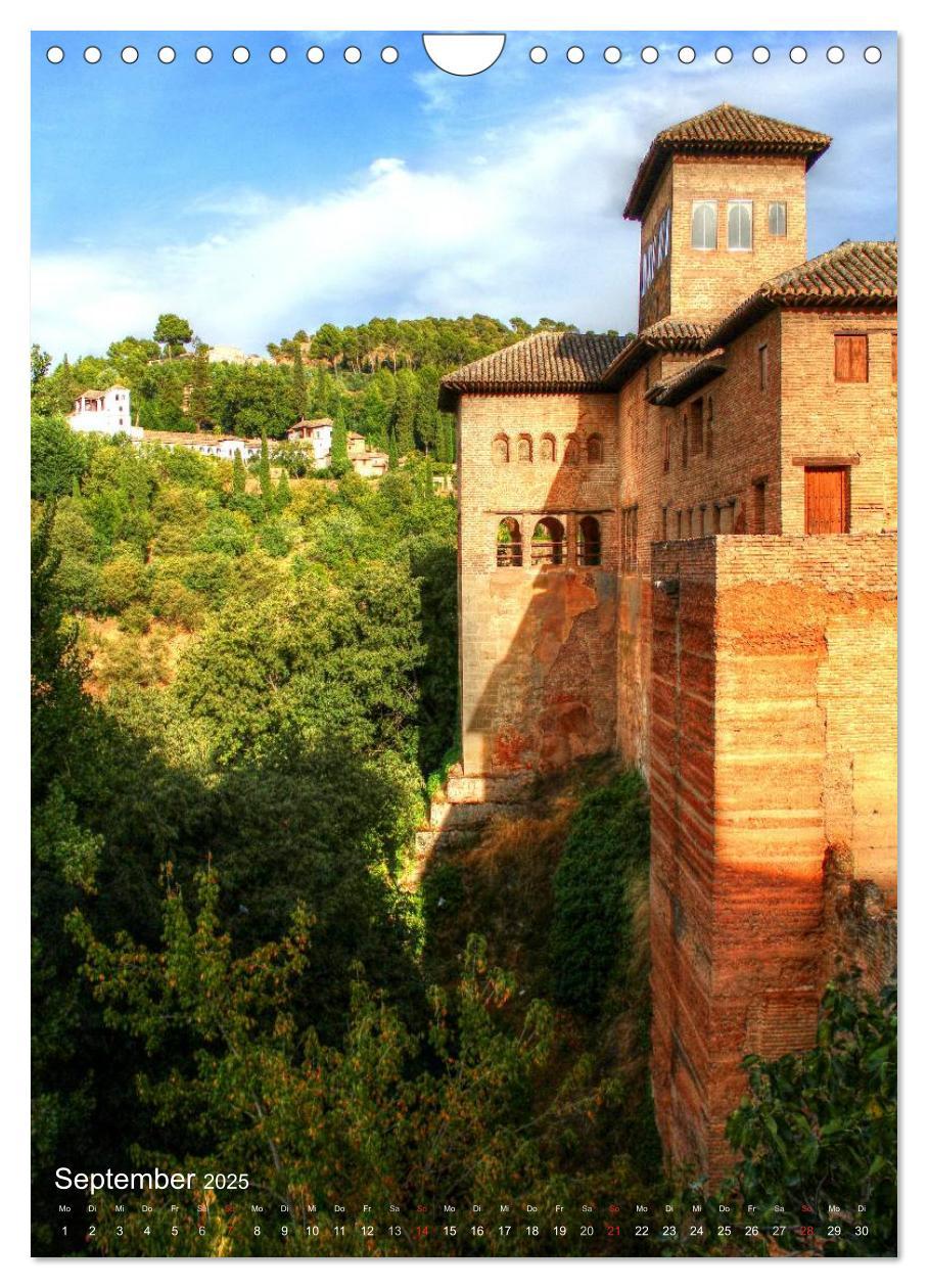 Bild: 9783457031278 | Die Alhambra (Wandkalender 2025 DIN A4 hoch), CALVENDO Monatskalender