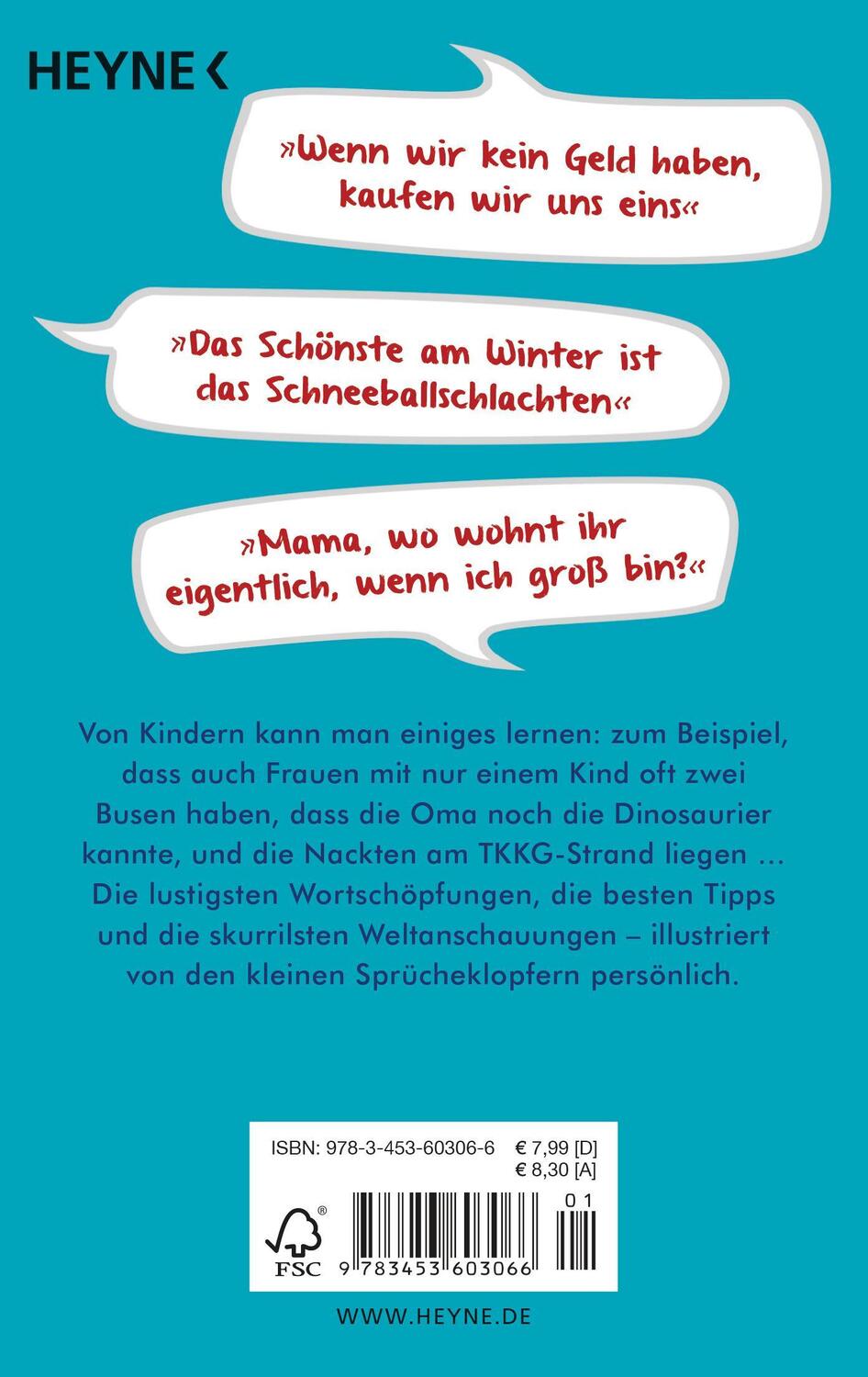 Rückseite: 9783453603066 | Opa ist am Kopf barfuß | Die besten Kindersprüche | Cordula Weidenbach