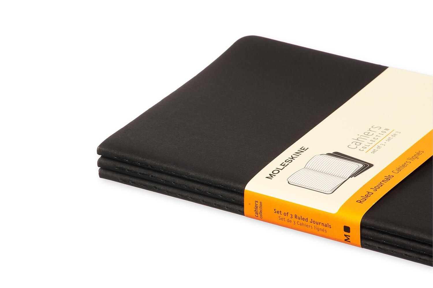 Bild: 9788883704956 | Moleskine Cahier large liniert schwarz DIN A5. 3er Pack | Taschenbuch