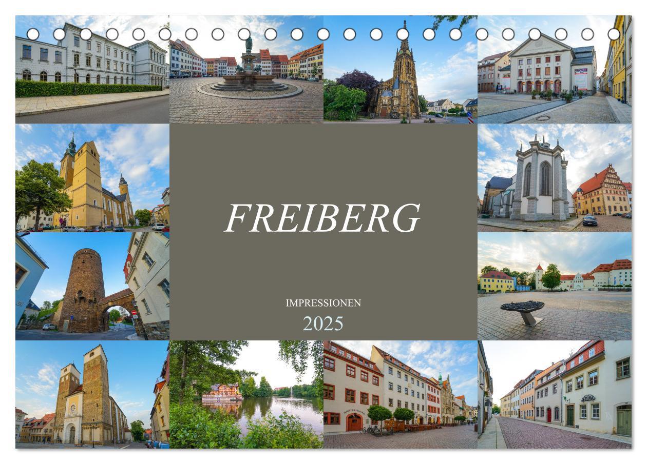 Cover: 9783435316212 | Freiberg Impressionen (Tischkalender 2025 DIN A5 quer), CALVENDO...