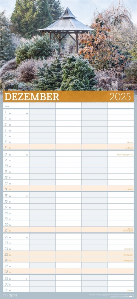 Bild: 9783839901052 | Garten Familienplaner 2025 | Marion Nickig | Kalender | Spiralbindung