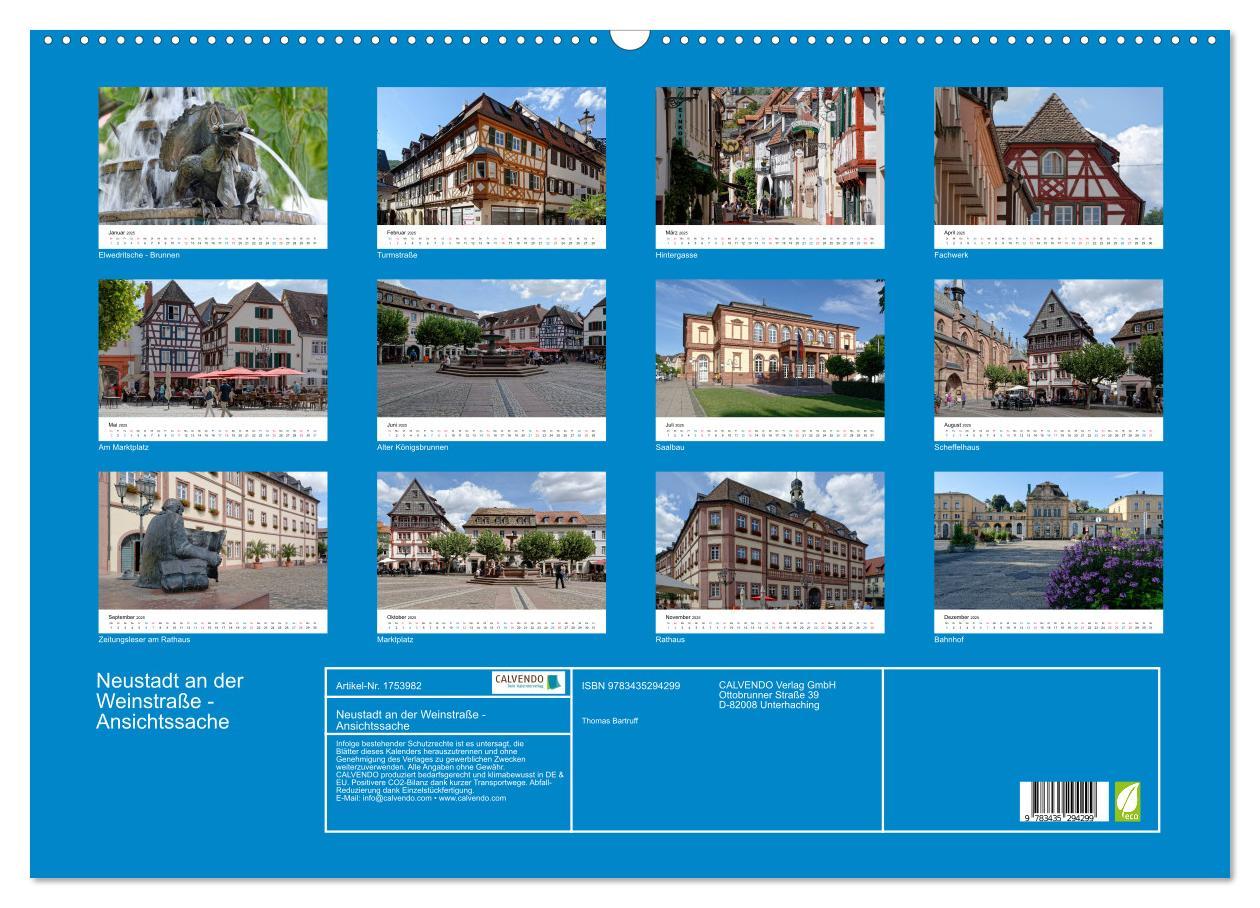 Bild: 9783435294299 | Neustadt an der Weinstraße - Ansichtssache (Wandkalender 2025 DIN...