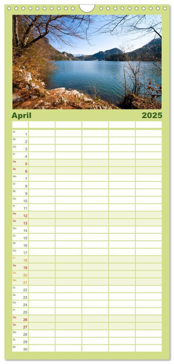 Bild: 9783457120286 | Familienplaner 2025 - Farben der Natur mit 5 Spalten (Wandkalender,...