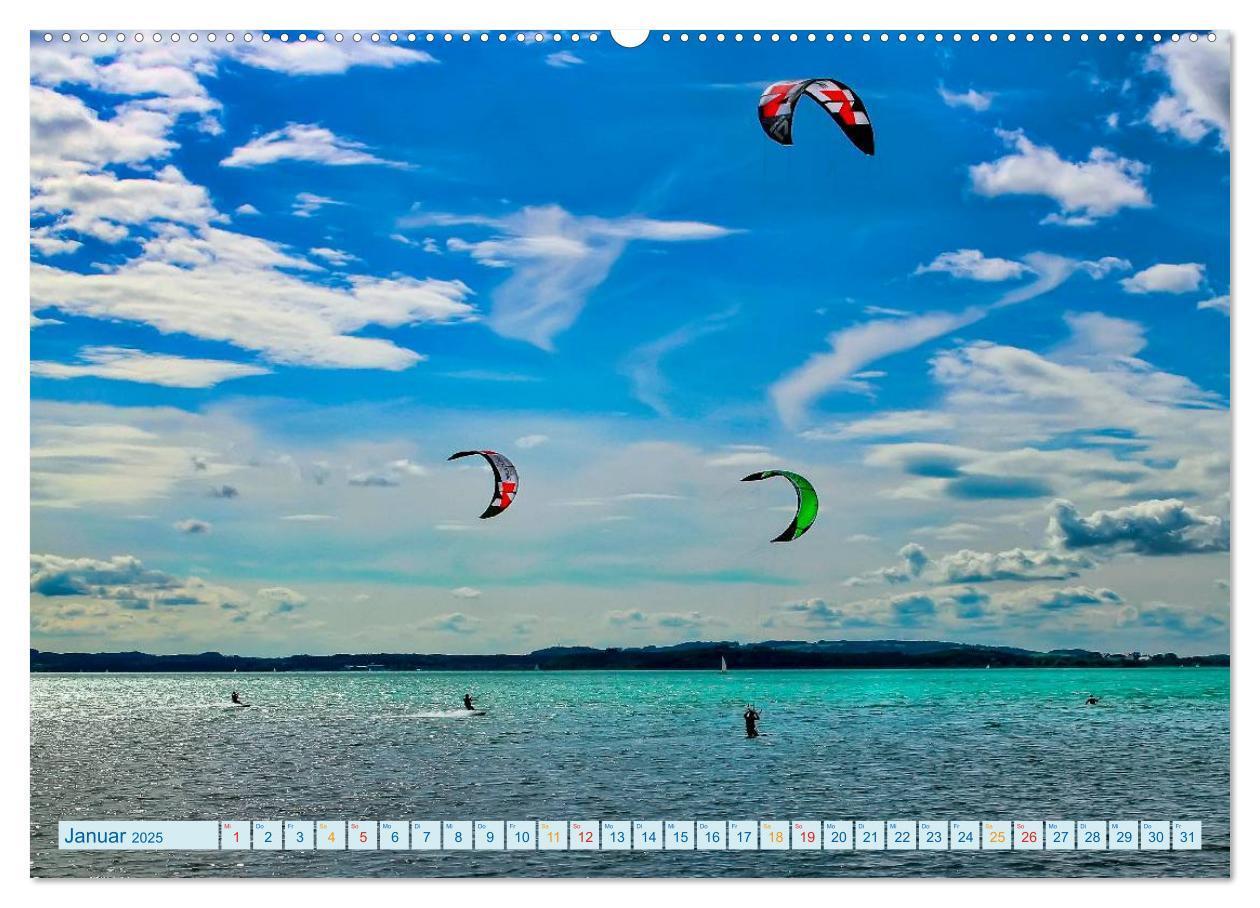 Bild: 9783435582785 | Kitesurfen - über den Wellen (hochwertiger Premium Wandkalender...