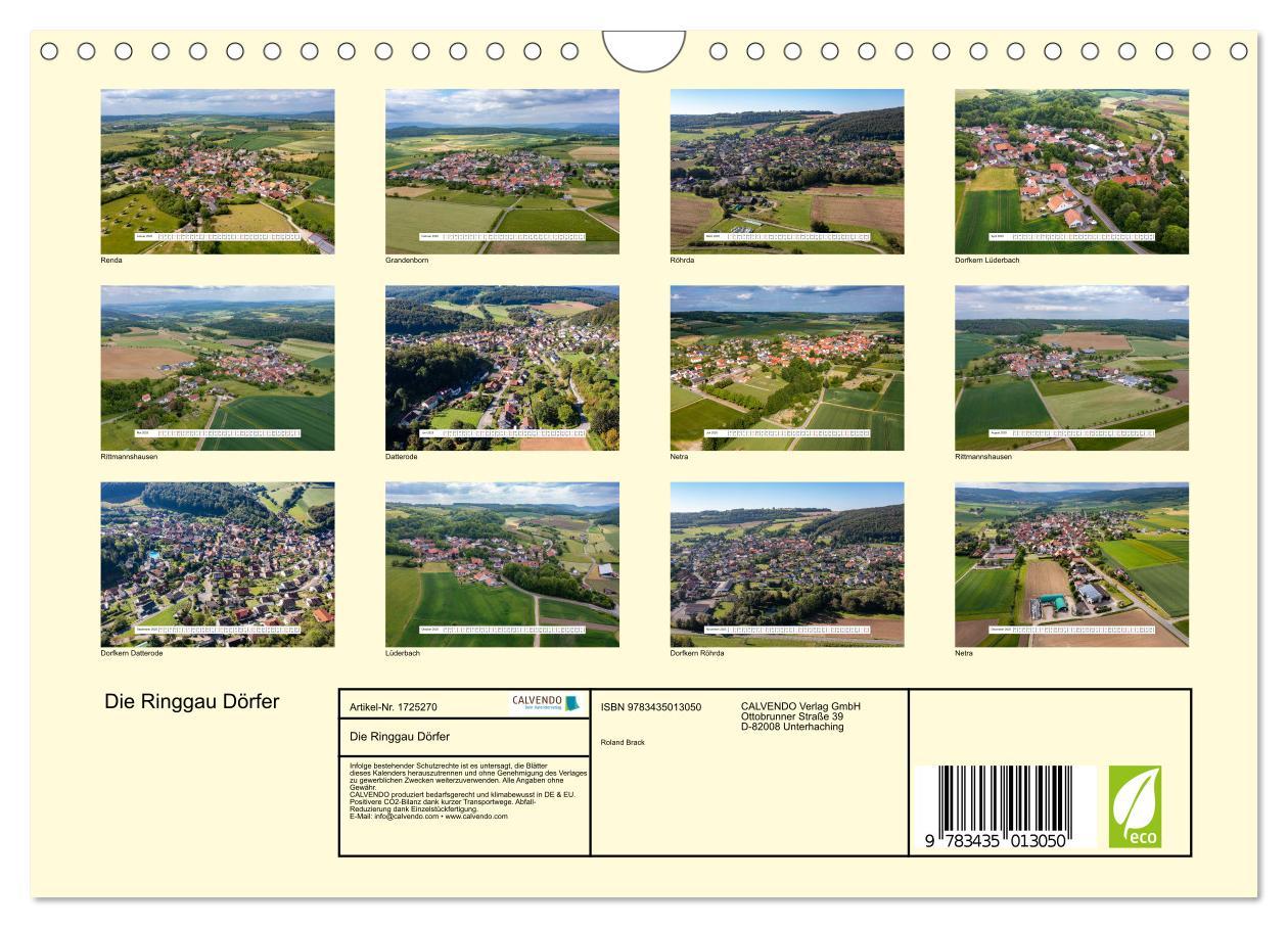 Bild: 9783435013050 | Die Ringgau Dörfer (Wandkalender 2025 DIN A4 quer), CALVENDO...