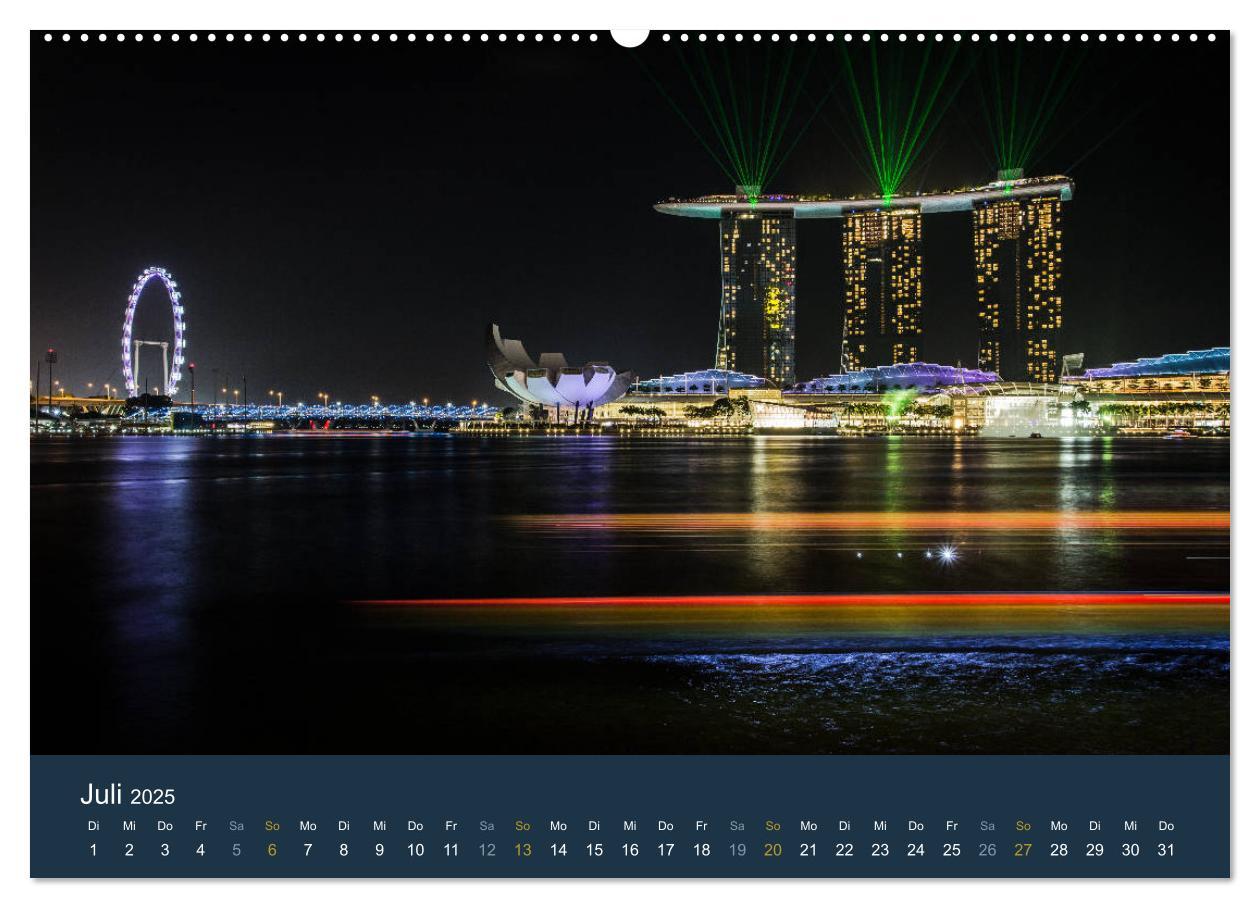 Bild: 9783435441990 | Singapur bei Nacht und Tag (hochwertiger Premium Wandkalender 2025...