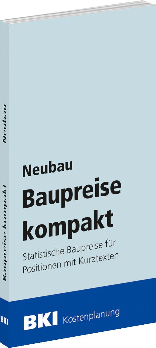 Cover: 9783481047542 | BKI Baupreise kompakt Neubau 2025 | Architektenkammern | Taschenbuch