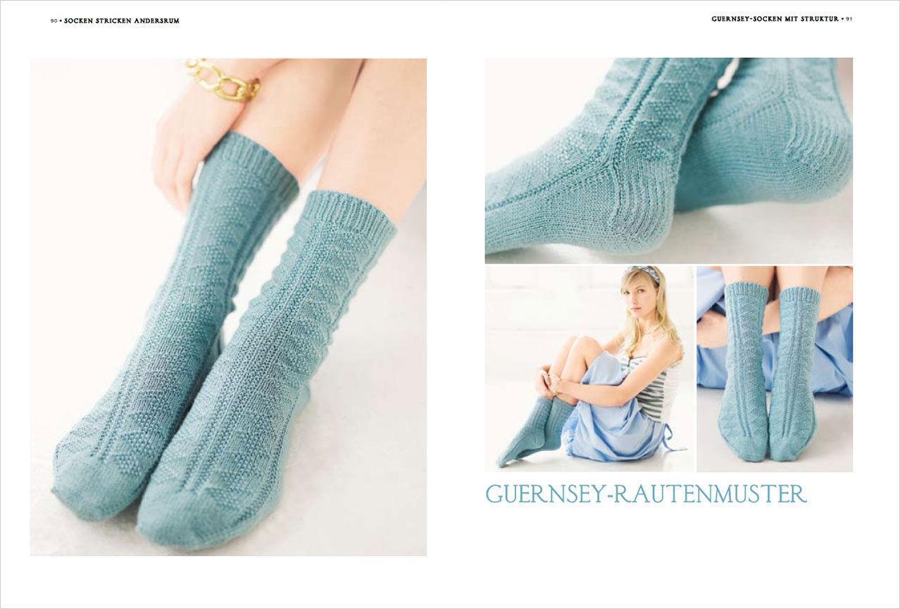 Bild: 9783809448044 | Socken stricken andersrum - Von der Spitze zum Bündchen. Die...