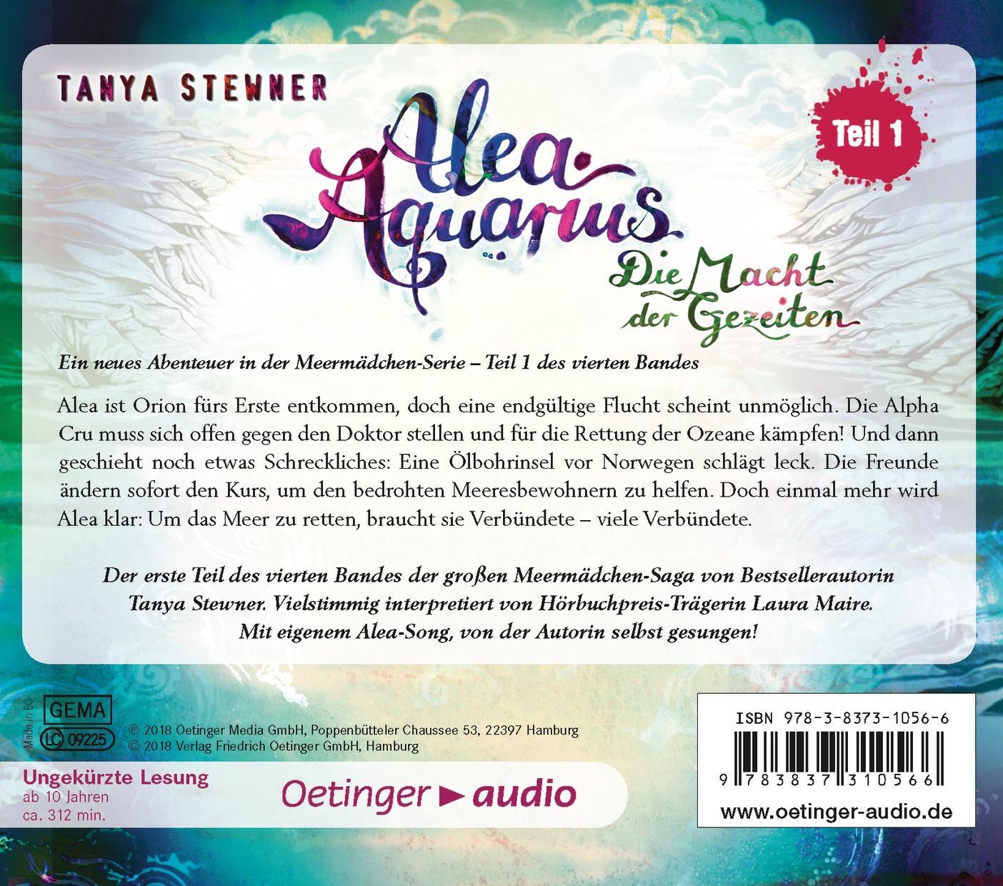 Rückseite: 9783837310566 | Alea Aquarius 4 Teil 1. Die Macht der Gezeiten | Tanya Stewner | CD