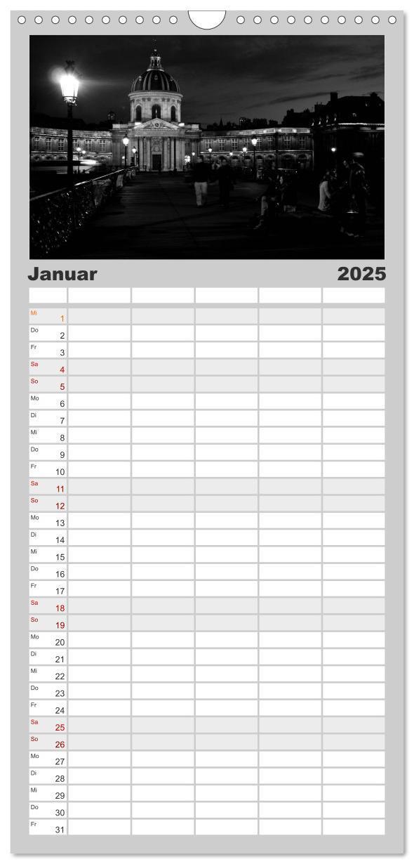 Bild: 9783457122341 | Familienplaner 2025 - BLACK 'N WHITE mit 5 Spalten (Wandkalender,...