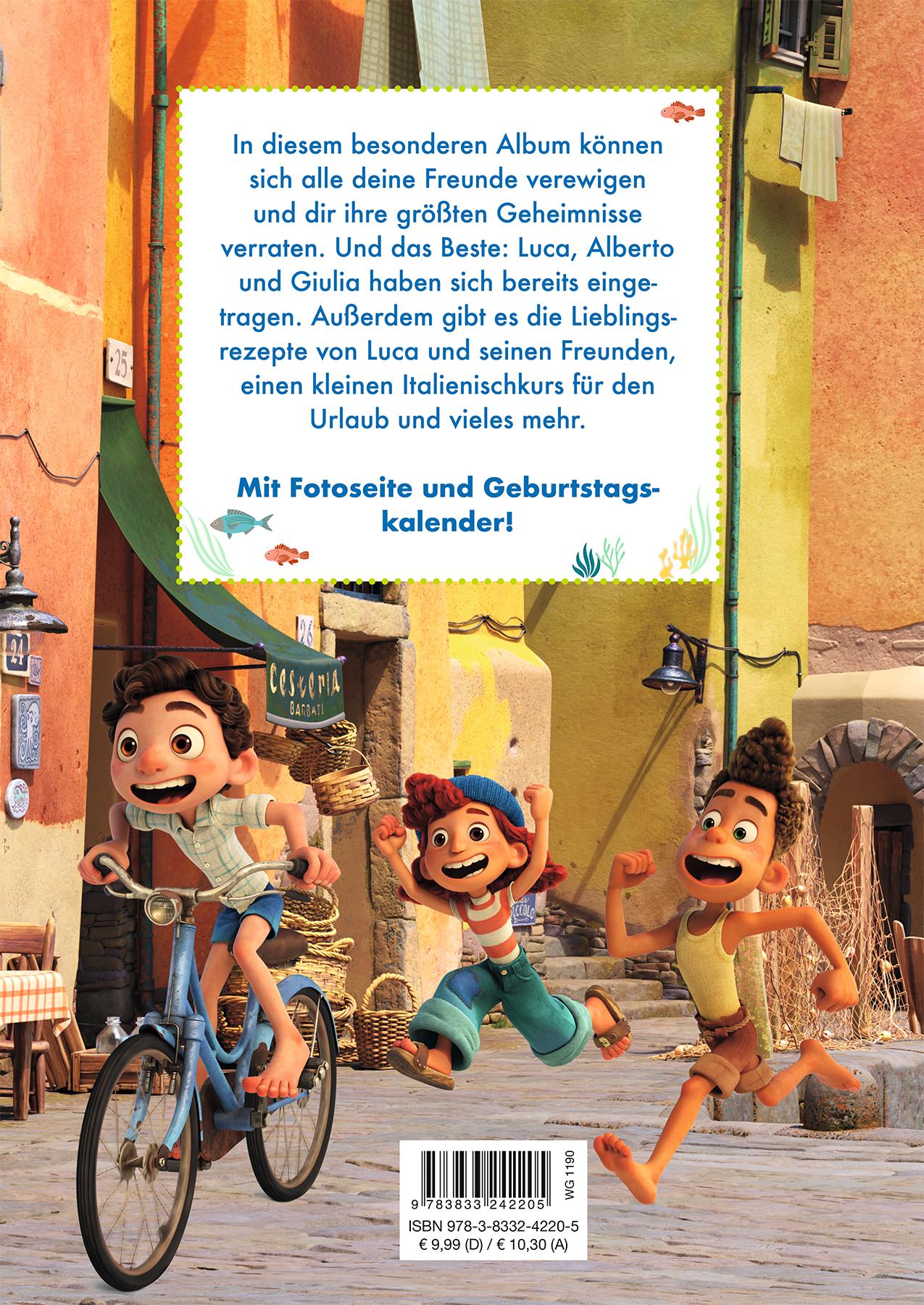 Rückseite: 9783833242205 | Disney Pixar Luca: Mein Freundebuch | Freundebuch | Panini | Buch