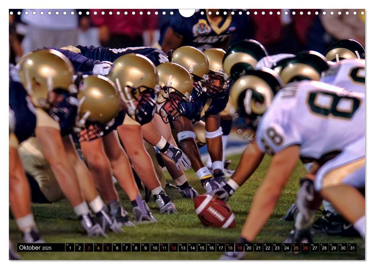 Bild: 9783435596652 | Kraft und Taktik - American Football (Wandkalender 2025 DIN A3...