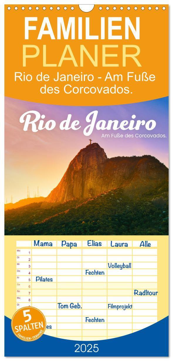 Cover: 9783457100523 | Familienplaner 2025 - Rio de Janeiro - Am Fuße des Corcovados. mit...