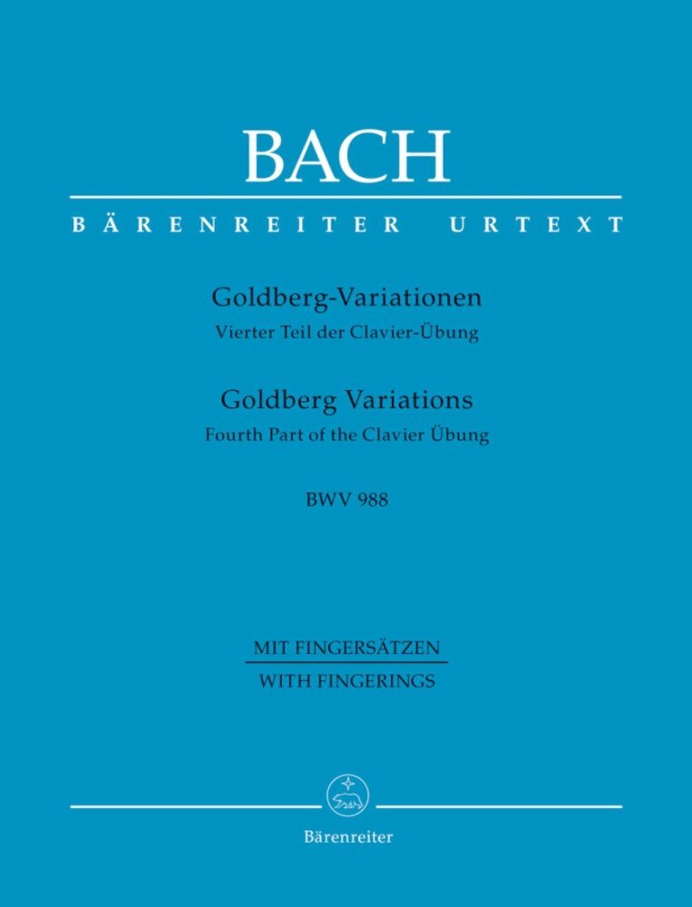 Cover: 9790012170037 | Goldberg Variationen BWV988 | Johann Sebastian Bach | Partitur