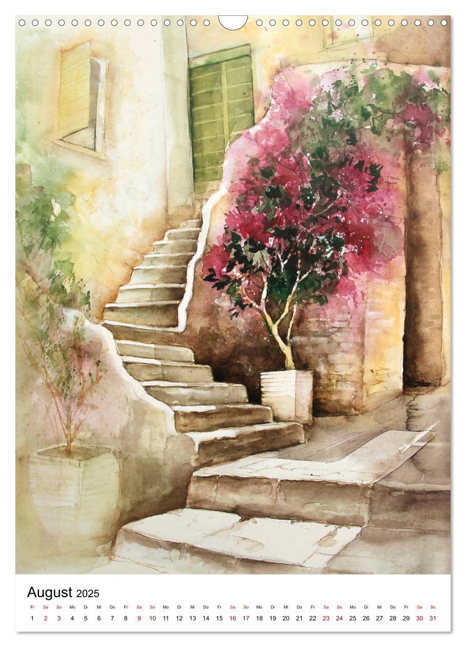 Bild: 9783435983193 | Aquarelle in Hochform (Wandkalender 2025 DIN A3 hoch), CALVENDO...