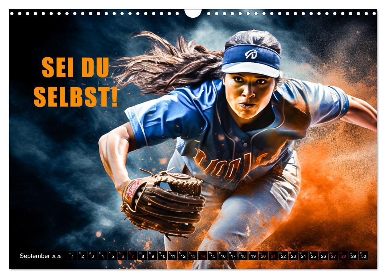 Bild: 9783383862311 | Baseball und Motivation (Wandkalender 2025 DIN A3 quer), CALVENDO...