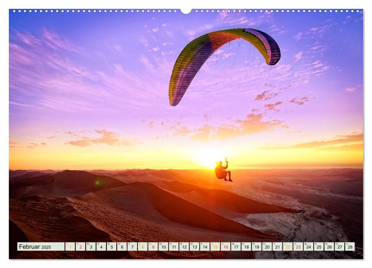 Bild: 9783435237685 | Paragliding - Mut zum Abenteuer (Wandkalender 2025 DIN A2 quer),...