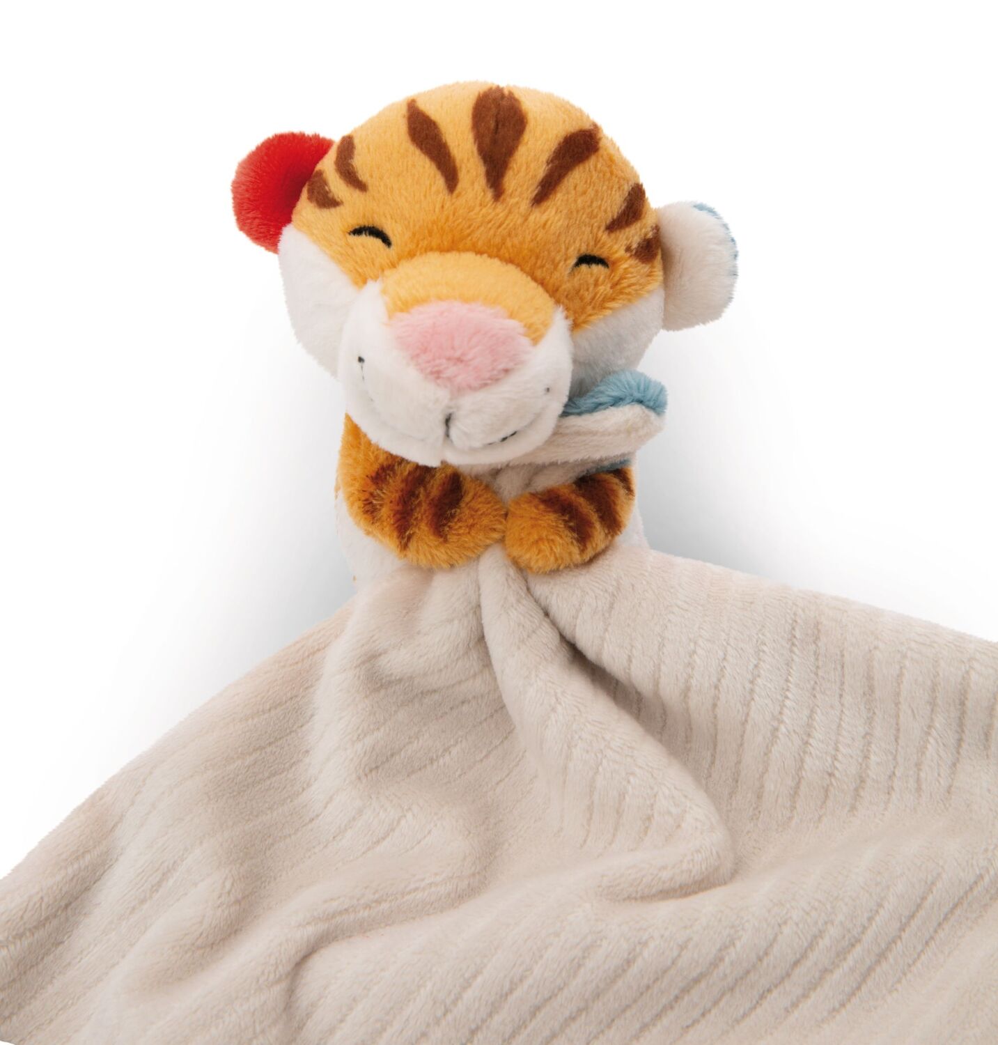 Cover: 4012390497502 | Nici 49750 Schmusetuch 22x22cm mit Kuscheltier Tiger 12cm | 49750