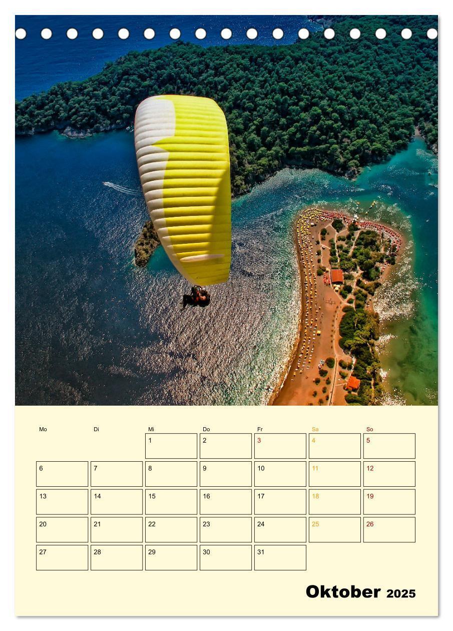 Bild: 9783435902965 | Paragliding - extrem aufregend (Tischkalender 2025 DIN A5 hoch),...