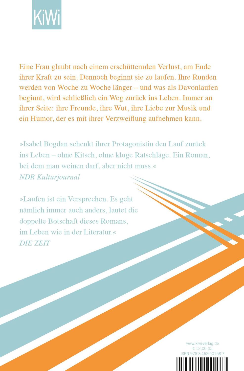 Rückseite: 9783462001587 | Laufen | Roman | Isabel Bogdan | Taschenbuch | 208 S. | Deutsch | 2021