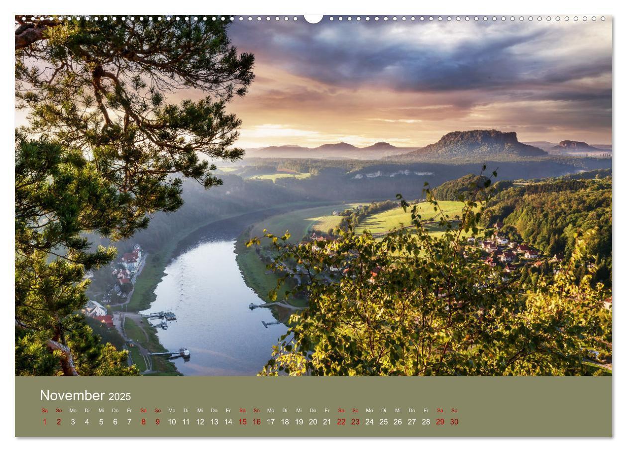 Bild: 9783383939969 | Auf den Bergen der Sächsischen Schweiz (Wandkalender 2025 DIN A2...