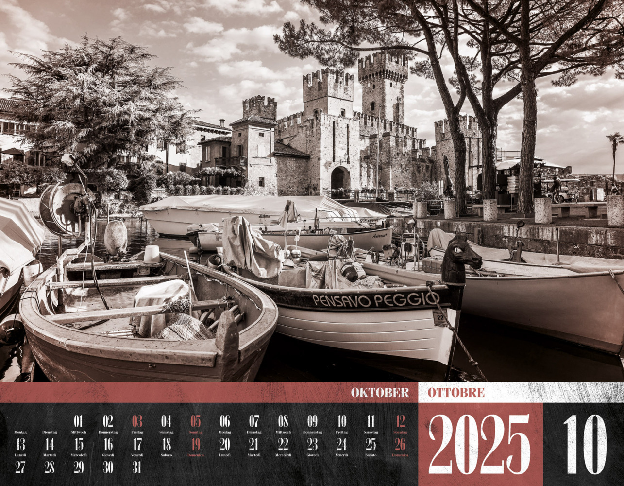 Bild: 9783838425238 | La Dolce Vita - Italienische Lebensart Kalender 2025 | Kunstverlag