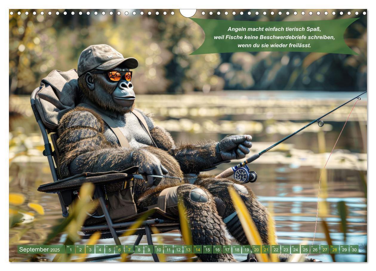 Bild: 9783457174937 | Der tierisch lustige Angler-Kalender (Wandkalender 2025 DIN A3...