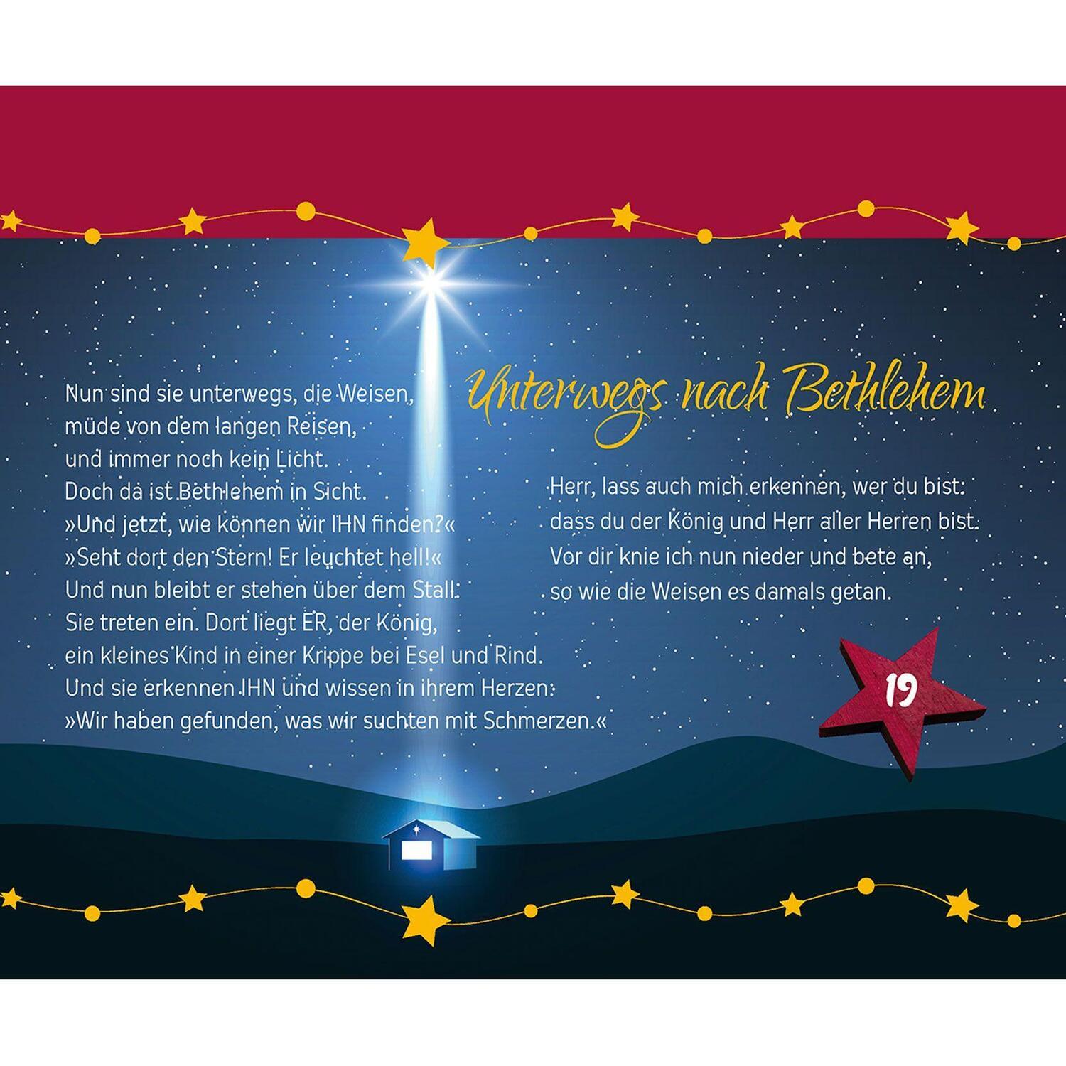 Bild: 9783842978317 | Seht, es leuchtet sein Stern | Adventskalender | Ruth Heil | Kalender