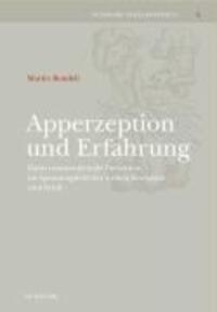 Cover: 9783796522161 | Apperzeption und Erfahrung | Martin Bondeli | Buch | Gebunden | 2006